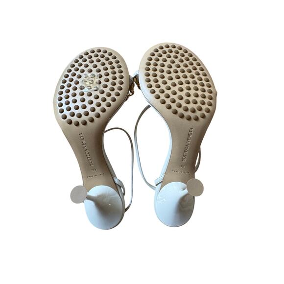 Bottega Veneta NIB Dot Leather Sandals in String (White) Size 39 - Picture 7 of 10